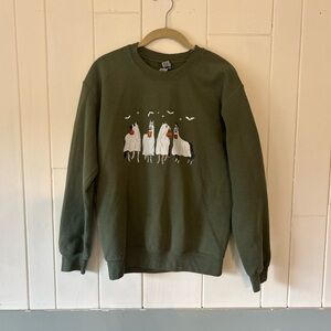 Gildan Olive Graphic Sweatshirt